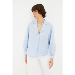 Trendyol Blue Buttoned Blouse