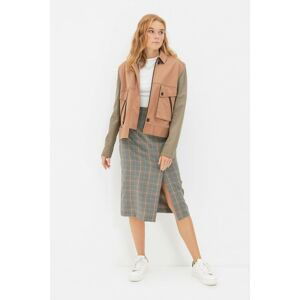 Trendyol Gray Plaid Skirt