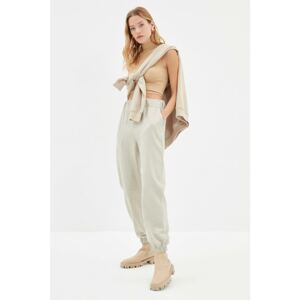 Trendyol Beige Jogger Fit Trousers