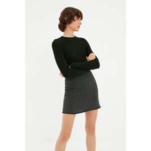 Trendyol Gray Crowbar Skirt