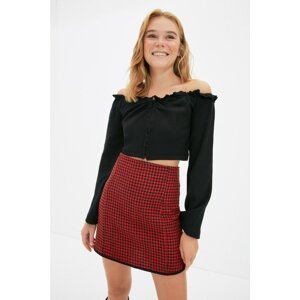 Trendyol Red Crowbar Skirt