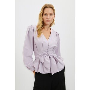 Trendyol Lilac Tie Detailed Blouse