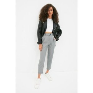 Trendyol Gray Carrot Fit Trousers