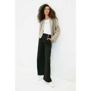 Trendyol Black Wide Leg Trousers