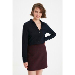 Trendyol Claret Red Check Skirt