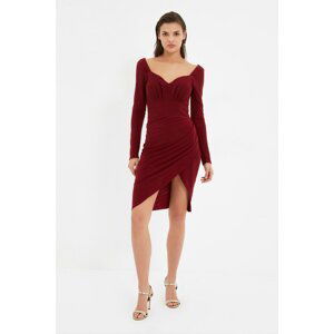 Trendyol Dress - Burgundy - Bodycon