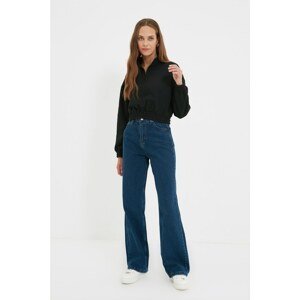 Trendyol Jeans - Navy blue - Wide leg