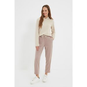 Trendyol Mink Straight Fit Knitted Sweatpants
