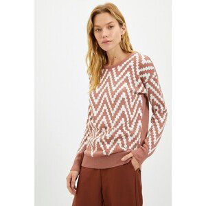 Trendyol Lilac Jacquard Knitwear Sweater