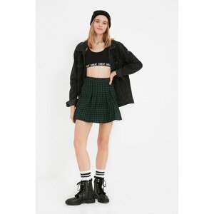 Trendyol Green Check Skirt