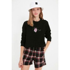 Trendyol Black Knitted Sweatshirt