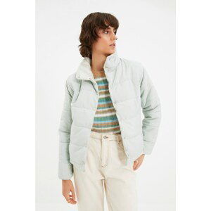 Trendyol Mint Snap Closure Inflatable Coat