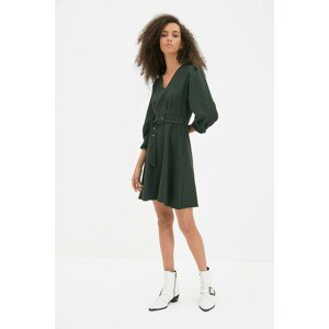 Trendyol Khaki Belted Dress