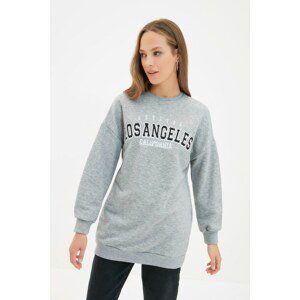 Trendyol Sweatshirt - Gray - Regular fit