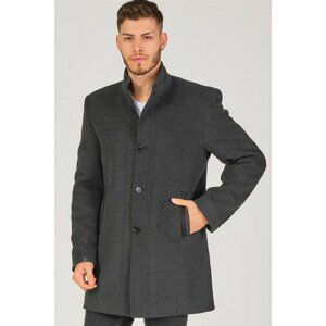 PLT8387 DEWBERRY MEN'S COAT-DARK ANTHRACITIS