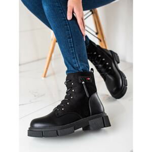 W. POTOCKI LACE-UP ANKLE BOOTS ON THE POTOCKI PLATFORM