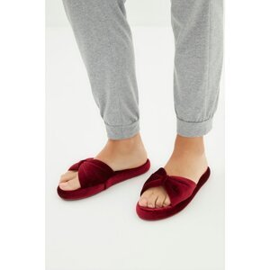 Trendyol Claret Red House Slippers