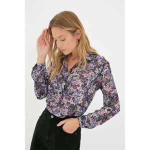 Trendyol Lilac Shoulder Detailed Shirt