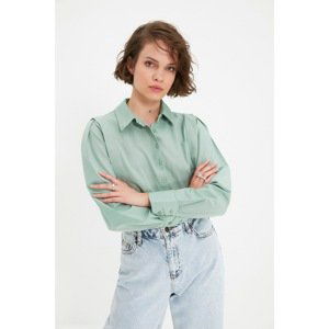 Trendyol Mint Petite Buttoned Shirt