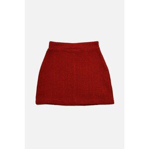 Trendyol Red Buttoned Skirt