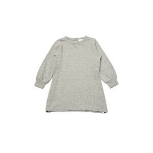 Trendyol Gray Girls' Knitted Dress with Stripe Detail on the Sides