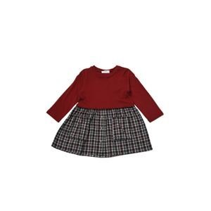 Trendyol Claret Red Pocket Detailed Girl Knitted Dress