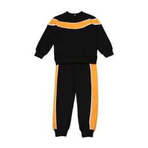 Trendyol Black Color Block Boy Knitted Slim Tracksuit Set