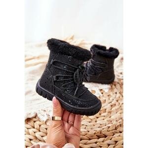 Fleece-lined Snow boots Black Stars
