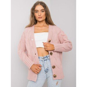 Dusty pink button sweater by Louissine RUE PARIS