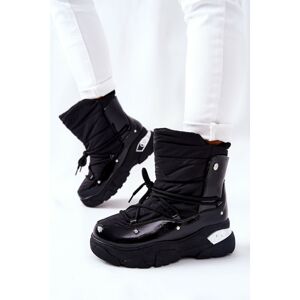 Snow Boots Fleece-Lined Black Holys