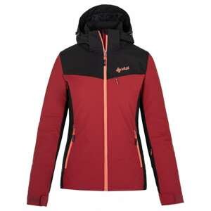 Women's ski jacket Kilpi FLIP-W DARK RED