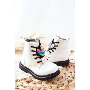 Lacquered Woolen Insulated Boots White Anlon