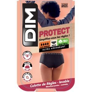 DIM MENSTRUAL NIGHT BOXER - Nočné i denné menštruačné nohavičky - čierna