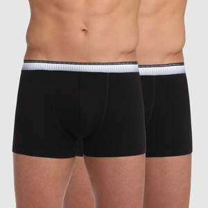 DIM ABSOLU FIT BOXER 2x - Pánske boxerky 2 ks - čierna