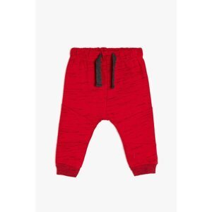Koton Baby Boy Red Patterned Sweatpants