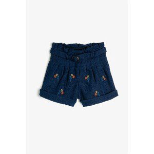 Koton Shorts - Navy blue - Normal Waist