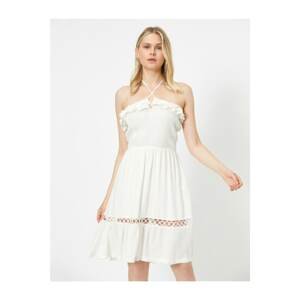 Koton Women's White Sleeveless Dress