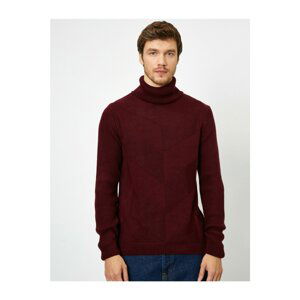 Koton Men's Claret Red Sweater