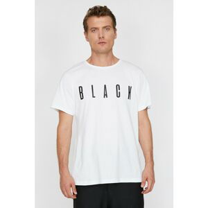 Koton Men's White Printed T-Shirt