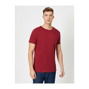 Koton Men's Claret Red T-Shirt