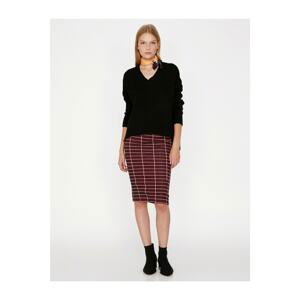 Koton Skirt - Burgundy - Midi