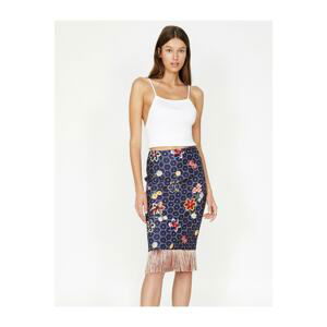 Koton Skirt - Navy blue - Midi