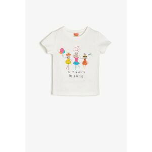 Koton Ecru Baby Girl T-Shirt