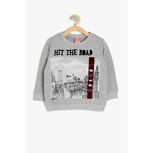 Koton Gray Baby Boy Sweatshirt