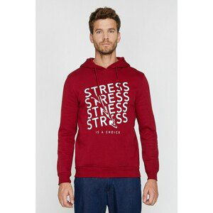 Koton Men's Claret Red Sweatshirt