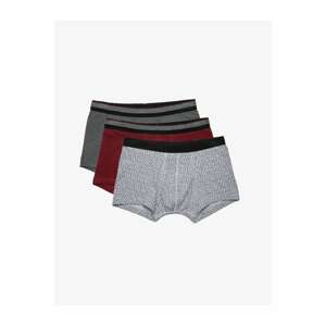 Koton Men's Gray 3-pack Boxer