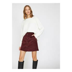 Koton Women's Claret Red Skirt