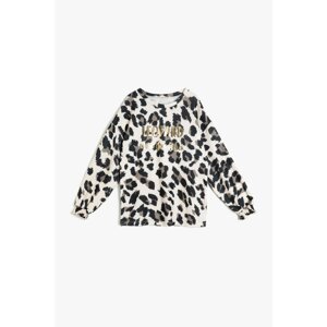 Koton Leopard Patterned Sweatshirt