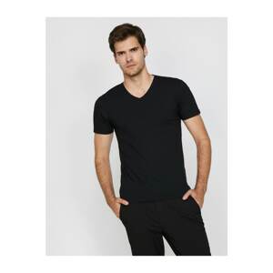 Koton Men's Black T-Shirt