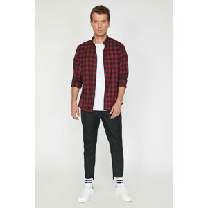 Koton Men's Red Check Shirt